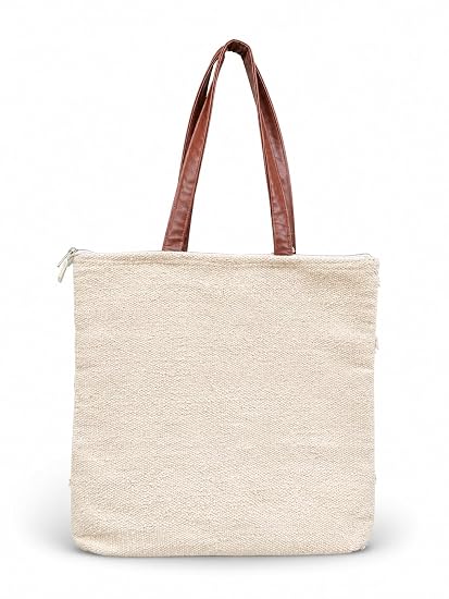 Jayden Handlooms Aztec Geometric Print Tote Bag for Women Aqua Blue