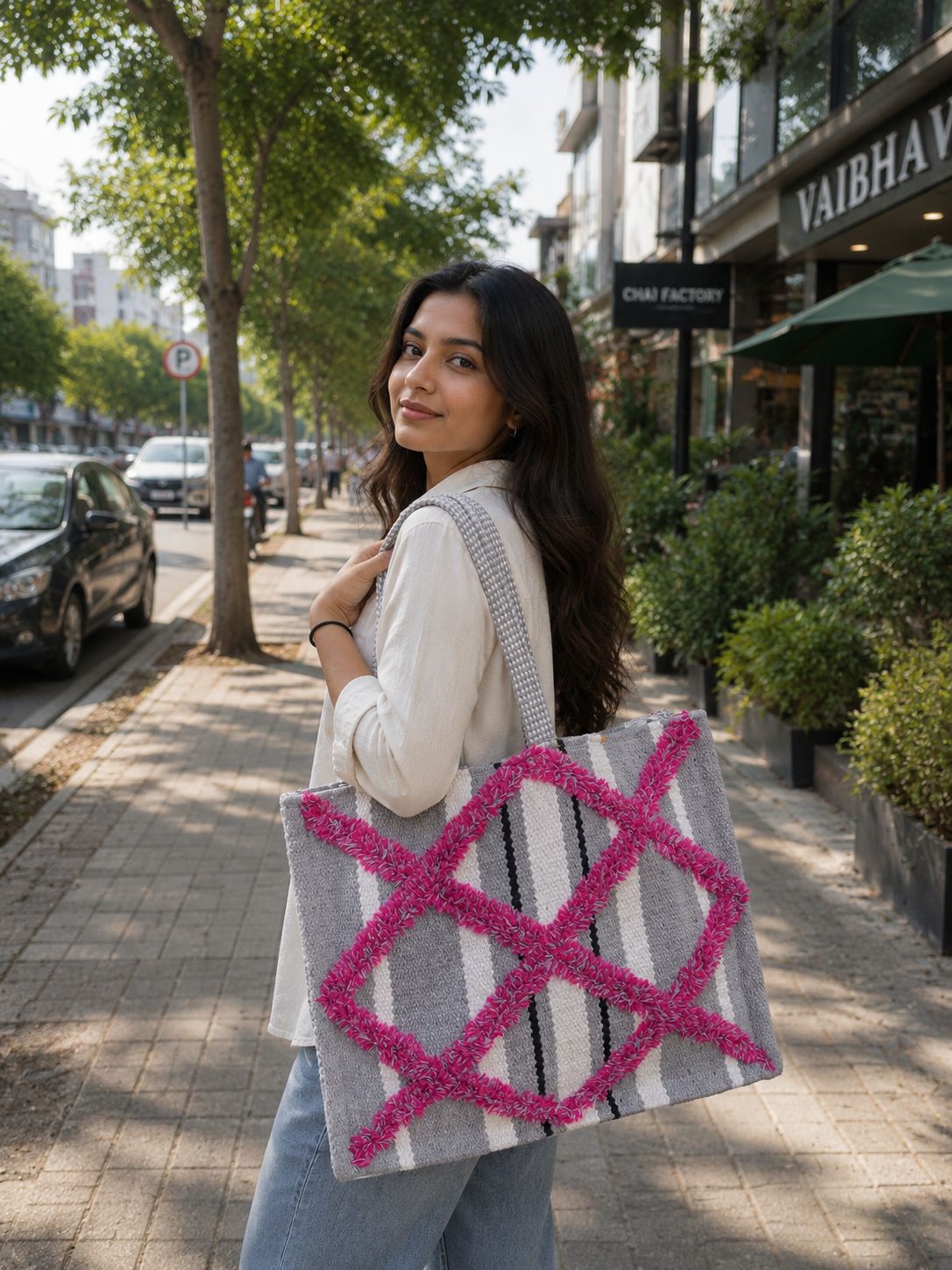 Jayden Handlooms Box  bag | Stylish Casual Shoulder Bag