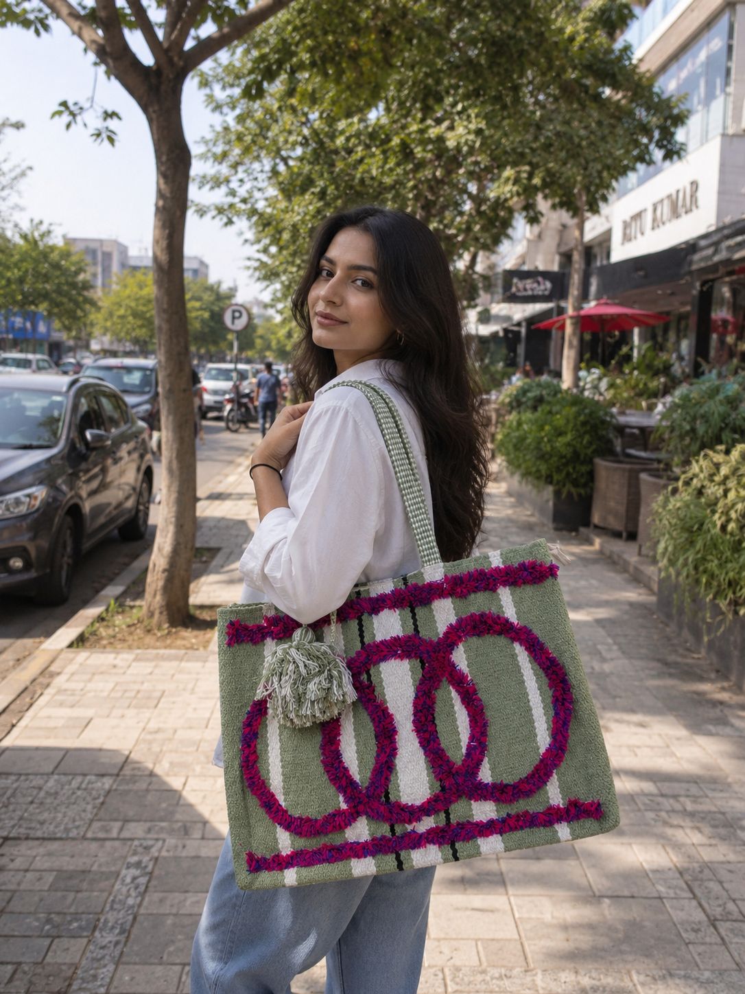 Jayden Handlooms Box  bag | Stylish Casual Shoulder Bag