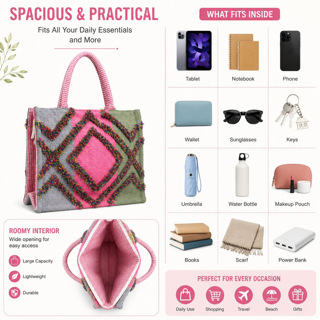Jayden Handlooms Box  bag | Stylish Casual Shoulder Bag