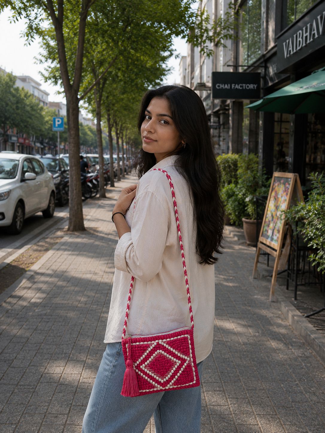 Women’s Shoulder & Sling Bag with Zipper Closure